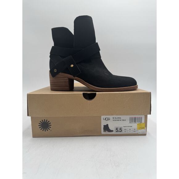 UGG ELORA Women's NEW Heeled Boot Black US Size 5.5 Medium (1019148) - Picture 11 of 11
